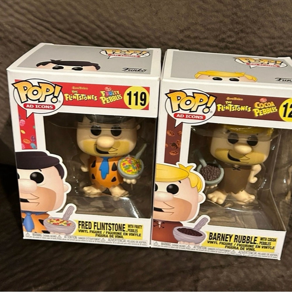 Funko Pop! Ad Icons:Fred Flintstone & Barney Rubble with Cereal